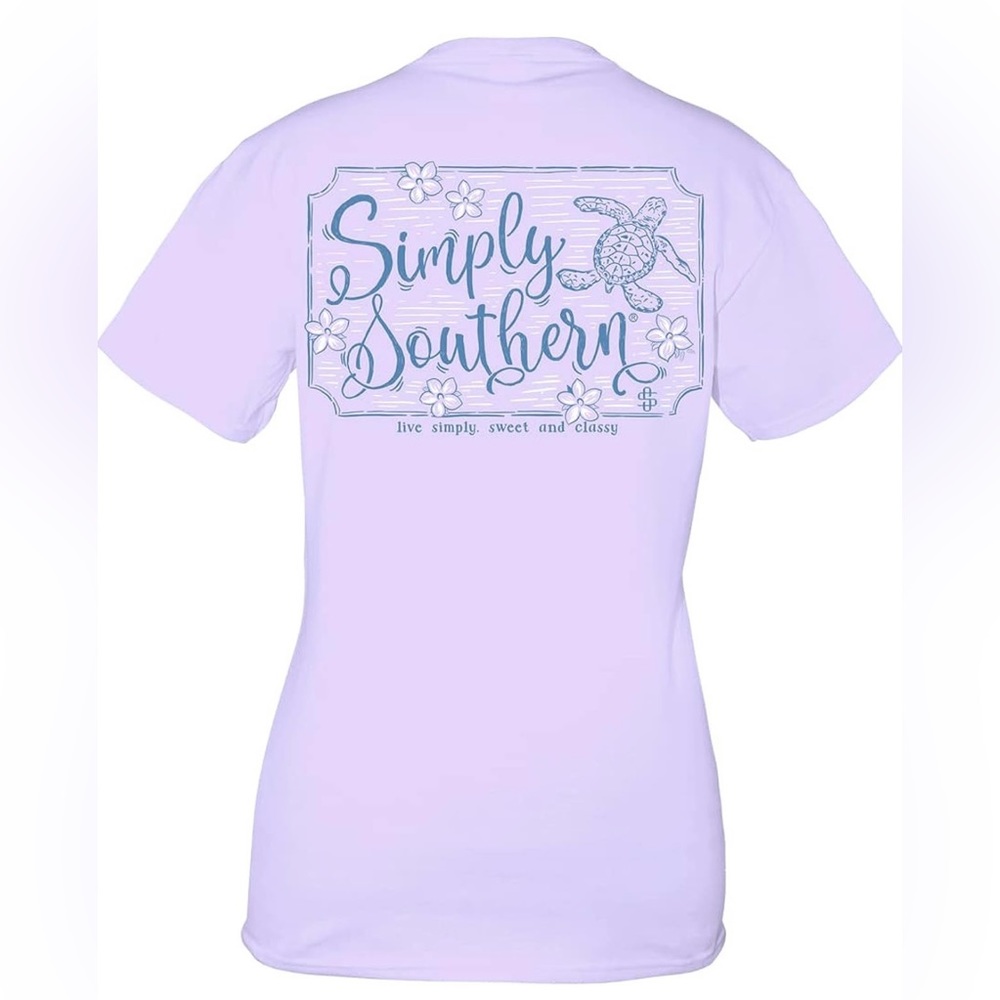 NWT Simply Southern purple lavender Shirt